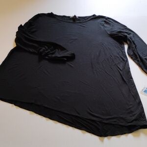Like New Condition Eileen Fisher Black Tunic Top – Size XL – Viscose Blend